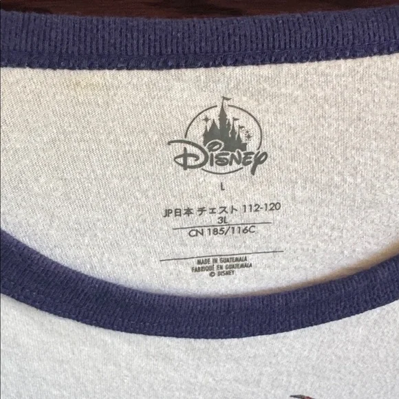 Disney White Ringer Tee with Navy Trim "Make Mine Marvel" Graphic Superhero Top - Picture 3 of 4